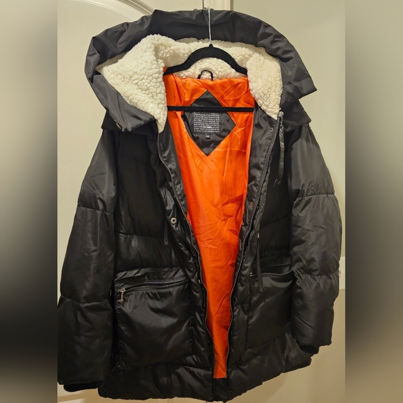 Mens Steve Madden Black Puffer Coat Size Large - Picture 1 of 7